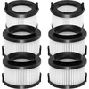 Smilefil Vortexiq 40 filtras, skirtas Levoit Vortexiq 40-rf/vortexiq 40 Flex/lsv-vf401p-aeu akumuliatoriniam dulkių siurbliui, 2 hepa filtrai, pagrindiniai filtrai su 4 išankstiniais filtrais, 6 vnt.