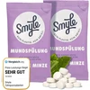 Smyle Freshmint burnos skalavimo tabletės, 100% natūralūs ingredientai, burnos skalavimo tabletės, be plastiko, ilgalaikis gaivumas, 2 mėnesių atsarga