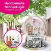 Sniego gaublys Miuncheno panorama, sidabrinis pagrindas