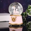 Sniego gaublys su muzika, purtomas gaublys, dekoratyvinė figūrėlė, muzikinis sniego gaublys, dekoratyvinė muzikinė dėžutė, krištolo rutulys, švytintys stiklo rutuliai, muzikiniai svajonių rutuliai mergaitėms, vaikams, gimtadieniui, vakarėliui