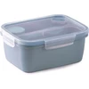 Snips stačiakampė priešpiečių dėžutė su dangteliu ir 4 saugos užraktais, priešpiečių dėžutė suaugusiems, 1,50 l, 21 x 17 x 9 cm, be Bpa ir ftalatų, pagaminta Italijoje