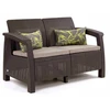 Sodo suoliukas-sofa corfu love keter, skirtas 2 asmenims, poilsiui terasoje, balkone