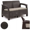 Sodo suoliukas-sofa corfu love keter, skirtas 2 asmenims, poilsiui terasoje, balkone
