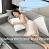 Sofa Cover, Sofa Cover Couch Cover 3 Seater, Summer Cool Sofa Cover, Non-slip Couch for L Shape Sofa Protector Chaise Lounge Corner Sofa 2 Seater Protective Covers Living Room