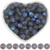 Sofplate 1 dėžutė su 150 matinių pilkų karoliukų Aurora Crystal stiklo karoliukai 8 mm matiniai apvalūs rutuliukai undinės stiklo mėnulio akmens holografiniai tarpiniai karoliukai papuošalų gamybai apyrankėms