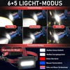 Sogdeco įkraunamas led prožektorius, itin ryškus 3000 liumenų galvos žibintas su jutikliu, 11 šviesos režimų su 7800 mah baterija, 90° reguliuojamas prožektorius stovyklavimui, žvejybai, bėgiojimui