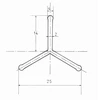 Solarm rūkymo lazda 140 cm aliumininė