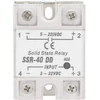 Solid state relay ssr-40 dd, galios paskirstymo ir valdymo įrenginių relė 40a 5-220vdc, skirta pramoninei procesų automatizavimo valdymo skydų automatizacijai