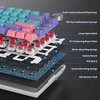 Solidee Laidinė mechaninė žaidimų klaviatūra 75%, karšto keitimo mechaninė klaviatūra su tarpikliu, Rgb apšvietimas, Qwerty 82 klavišų Tkl žaidimų klaviatūra, Nkro klaviatūra su pasukamuoju reguliatoriumi (82 Jokers/red Switch)