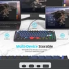 Solidee mechaninė žaidimų klaviatūra 75% su mygtuku, bluetooth 5.0/2.4ghz/usb-c gasket mount klaviatūra, hot-swappable mechaninė klaviatūra su south facing rgb apšvietimu (deep sea)