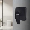 Solvex sp-90004-n potinkinis dušo komplektas kvadratinis potinkinis ventilis 1/2 colio su žalvariniu pagrindu vienos svirties maišytuvas potinkiniam dušui matinė juoda
