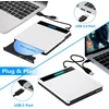 Somdarhk išorinis blu ray įrenginys: usb 3.0 type-c bluray išorinis įrenginys su sd/tf lizdu ir 2 usb prievadais - nešiojamas blu-ray degiklis, aliuminio lydinys, suderinamas su nešiojamuoju kompiuteriu pc mac windows (sidabrinis)