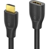 Sonero® 4k hdmi prailginimo kabelis, premium high speed, 4k 60hz, hdmi kištukas į hdmi lizdą, paauksuoti kontaktai, dvigubas ekranavimas, pvc apvalkalas, 0,50 m