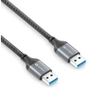 Sonero® Usb-a į Usb-a duomenų kabelis, jungiamasis kabelis, Usb kabelis tipas A, Usb 3.0, 5gb/s, space pilkas/juodas, 3,00m