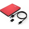 Sonnics 1tb raudonas išorinis nešiojamas kietasis diskas Type C Usb 3.1, suderinamas su Windows Pc, Mac, Smart Tv, XBOX One ir Ps4