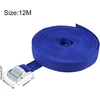 Sourcing map 1 pakuotė tvirtinimo diržas su kumšteline sagtimi 12 m x 25 mm 250 kg apkrova polipropilenas transporto kroviniams mėlynas