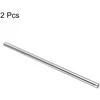 Sourcing map 2 vnt. 304 metalinių sodo stulpų, 9,5 mm x 250 mm metaliniai strypai "pasidaryk pats" amatams, motociklams, dekoravimui, sodui