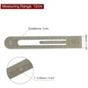 Sourcing map 2 vnt. liniuotė 12 cm metrinė žymelė spaustukas liniuotės dizainas metalinis aliuminio lydinio skalė abiejose pusėse matavimo skalės įrankis matavimui ruda