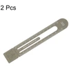Sourcing map 2 vnt. liniuotė 12 cm metrinė žymelė spaustukas liniuotės dizainas metalinis aliuminio lydinio skalė abiejose pusėse matavimo skalės įrankis matavimui ruda