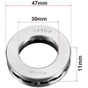Sourcing map 3 vnt. 51106 atraminis rutulinis guolis 30 mm x 47 mm x 11 mm chromuotas plienas Abec3 vienos eilės ritinėlis