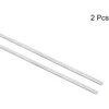 Sourcing map 304 nerūdijančio plieno apvalūs strypai, 3 mm x 400 mm pilno veleno strypai "pasidaryk pats" amatų modelių automobiliams, sraigtasparniams, lėktuvams, 2 vnt.