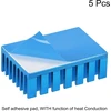 Sourcing map 5 vnt. heatsink terminis lipnus elektroninis aušintuvas 30 x 20 x 10 mm juodas
