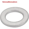 Sourcing map 50 vnt. techninės įrangos kanalo kamščio poveržlė 12 mm x 20 mm x 2 mm