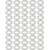 Sourcing map 50 vnt. techninės įrangos kanalo kamščio poveržlė 12 mm x 20 mm x 2 mm