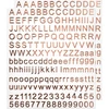 Sourcing map abėcėlės raidžių skaičių lipdukas folijos blizgučiai lipnus dervos formų ženklų scrapbooking amatų rožinis auksas 2 lapai