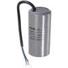 Sourcing map Cbb60 paleidimo kondensatorius su terminalo M8 sriegiu polipropileno plėvele oro kompresoriui vandens siurblio varikliui 50uf 450v ac 2 laidai 50/60hz cilindras 105 x 50 mm