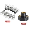 Sourcing map E10 lempos lizdo rinkinys, 3.8 V lempos lizdo sraigtinis pagrindas su E10 lempute, plastikas, varis, juodas, 15 vnt.