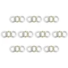 Sourcing map F10-18m atraminių rutulinių guolių rinkinys, 10 vnt., 10 mm x 18 mm x 5,5 mm, chromuotas plienas, vienkryptis