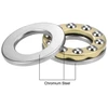 Sourcing map F10-18m atraminių rutulinių guolių rinkinys, 10 vnt., 10 mm x 18 mm x 5,5 mm, chromuotas plienas, vienkryptis