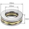Sourcing map F10-18m atraminių rutulinių guolių rinkinys, 10 vnt., 10 mm x 18 mm x 5,5 mm, chromuotas plienas, vienkryptis