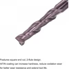 Sourcing map galinis frezos antgalis kvadratine galvute 6 mm skersmens, kietmetalio Altin danga, cnc frezavimo įrankis, 2 spiralinės briaunos, hrc55, su 6 mm kotu, 100 mm (4 col.) ilgio