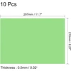 Sourcing map gelinis šviesos filtras, permatomas spalvų korekcijos plastikinis pvc skydelis, žalias, 10 vnt.