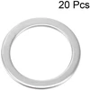 Sourcing map plokščios poveržlės varžtams 14 mm x 20 mm x 0.8 mm 304 nerūdijančio plieno, 20 vnt.