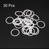 Sourcing map silikoniniai o-žiedai vmq sandariklis 18 mm išorinis skersmuo 15 mm vidinis skersmuo 1.5 mm plotis, 30 vnt., balti