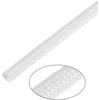 Sourcing map stiklo pluošto plastikinės gumos silikoninė izoliacinė lėtinanti žarna 3 mm x 5 m balta de de