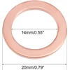 Sourcing map varinės poveržlės 14mm x 20mm x 1.5mm, skirtos varžtams, 10 vnt.