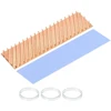 Sourcing map varinis heatsink'as su termo padėklu guminiu žiedu m.2 ssd moduliui pc 1 rinkinys 70 x 20 x 3 mm
