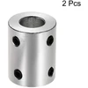 Sourcing map veleno jungties jungtis 10 mm iki 12 mm kiaurymės standi jungtis varžtų rinkinys l25xd20 aliuminio lydinio pakuotė iš 2