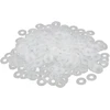 Sourcingmap® m4 pe plastikinės plokščios poveržlės tarpinės tvirtinimo detalės skaidrios 300 vnt.