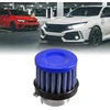 Sourcingmap universalus automobilinis 25 mm 1 colio įleidimo skersmens oro įsiurbimo kūgio filtro dalys mėlynos spalvos