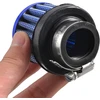 Sourcingmap universalus automobilinis 25 mm 1 colio įleidimo skersmens oro įsiurbimo kūgio filtro dalys mėlynos spalvos