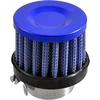 Sourcingmap universalus automobilinis 25 mm 1 colio įleidimo skersmens oro įsiurbimo kūgio filtro dalys mėlynos spalvos