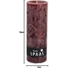 Spaas kaimiška žvakė be kvapo 68/190 mm ± 95 valandos, vyno raudonumo