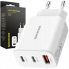 Spacecase greitasis tinklo įkroviklis telefonui 3x usb usb-c type-c 30w quick charge