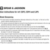 Spear & Jackson Cjp5blade atsarginis peilis obliaus No.5