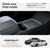 Spigen Tesla Model Y (~2024) Model 3 (2021-2023) centrinės konsolės organizeris porankio atramos priedai, skirti Tesla Model Y (~2024) ir Model 3 2021-2023 su Smooth Slide technologija - Carbon Edition